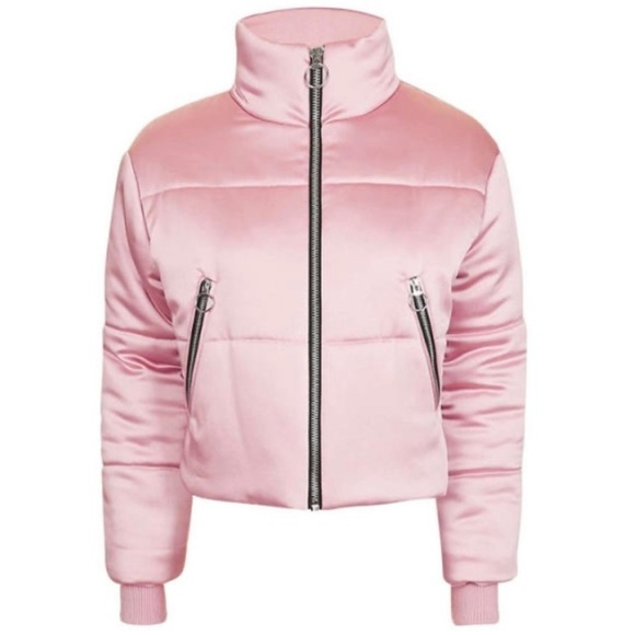 Bagatelle Heritage Pink Puffer Full Zip Jacket - Picture 2 of 10